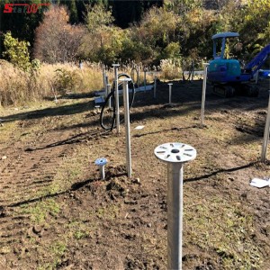 Galvanized steel Ground Screw Pole Anchor
