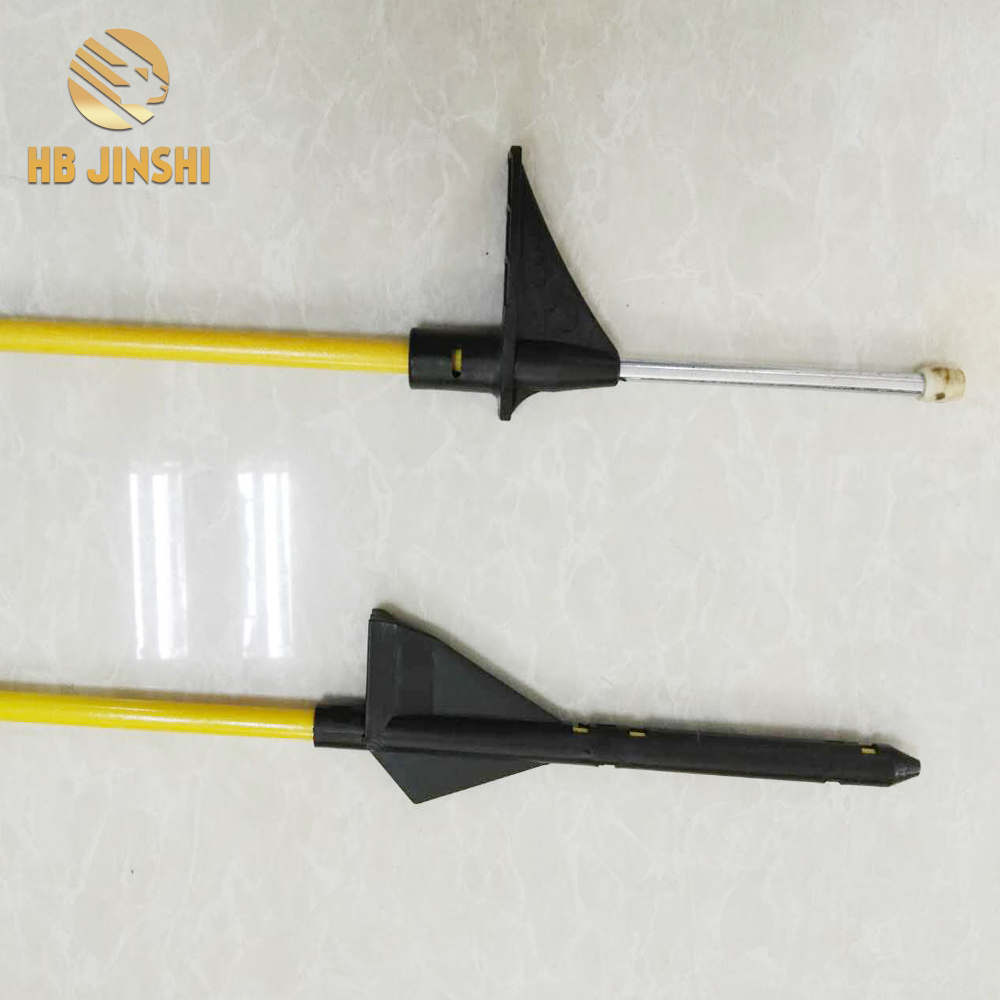 8-10 mm fiberglass pole with metal stake fence post factory