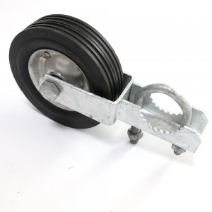Heavy Duty Steel Solid Wheels Fence Rolling Kit for Chain Link Sliding Gate