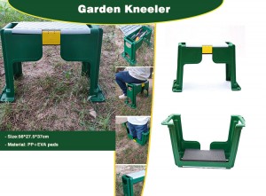 Most popular plastic gardening kneeling stool garden kneeler and seat folding garden kneeler with soft seat handle