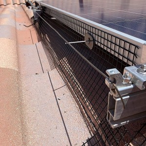 Black PVC galvanized welded wire mesh Solar panel bird guard solar squirrel mesh solar panel mesh
