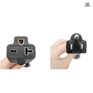 NEMA 6-20 to NEMA 5-15 Socket Adapter