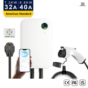 WB20 Level 2 EV Charging Station, 20FT Cable, NEMA 14-50 Plug, SAE J1772 Connector – APP අනුවාදය
