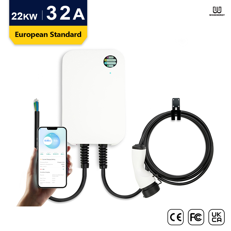 WB20 MODE C Electric Vehicle AC Charger Series – APP Version-22kw-32A Featured Image