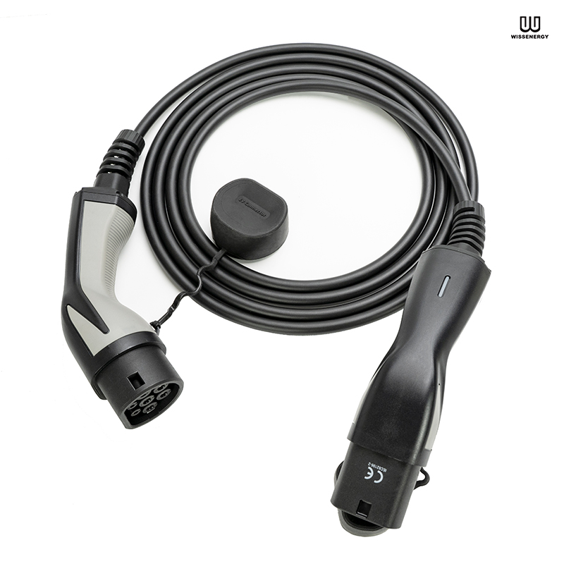 OEM Car Charging Unit Manufacturers –  EV Cable (16A 1 phase 3.6KW) with 16ft/5m Type 2 Female to Male Extension Cable – Wissenergy Technology