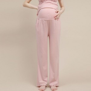 Těhotenské bavlněné domácí Těhotenské pyžamo kalhoty na nošení dětí