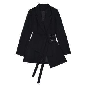Black Elegant Office Blazer Dress Jacket