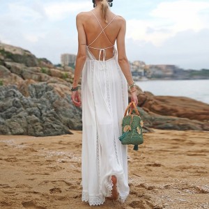 फ्रान्सेली कस्टम कपास कैमी समुद्र तट छुट्टी पोशाक