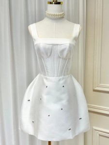 Spliced Diamonds Elegant Camisole Customize Dress