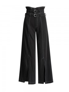 Minimalist Black Trousers Custom Pants