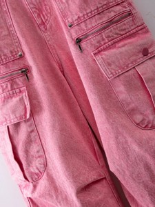 Patchwork Pocket Denim Jeans Manufacturer