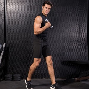Men PRO Fitness Pocket Sports Sweat Drainage Quick Dry Stretch Tight Undershirt