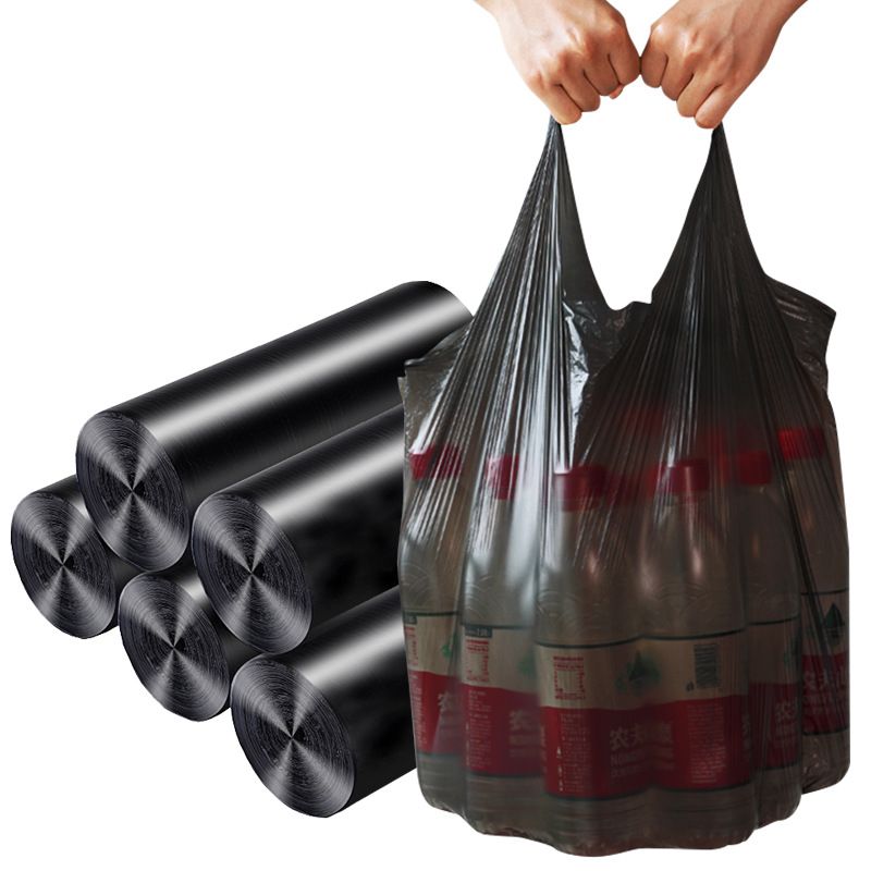 Trash Bag-Gusset Bottom FlatT-Shirt Bag WPP-PEE 007 Featured Image