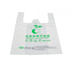 Compostable Shopping Bag, Grocery Bag, loose Bag, Biodegradable T-shirt Bag, Eco Friendly Grocery Bag