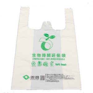Compostable Shopping Bag, Grocery Bag, loose Bag, Biodegradable T-shirt Bag, Eco Friendly Grocery Bag