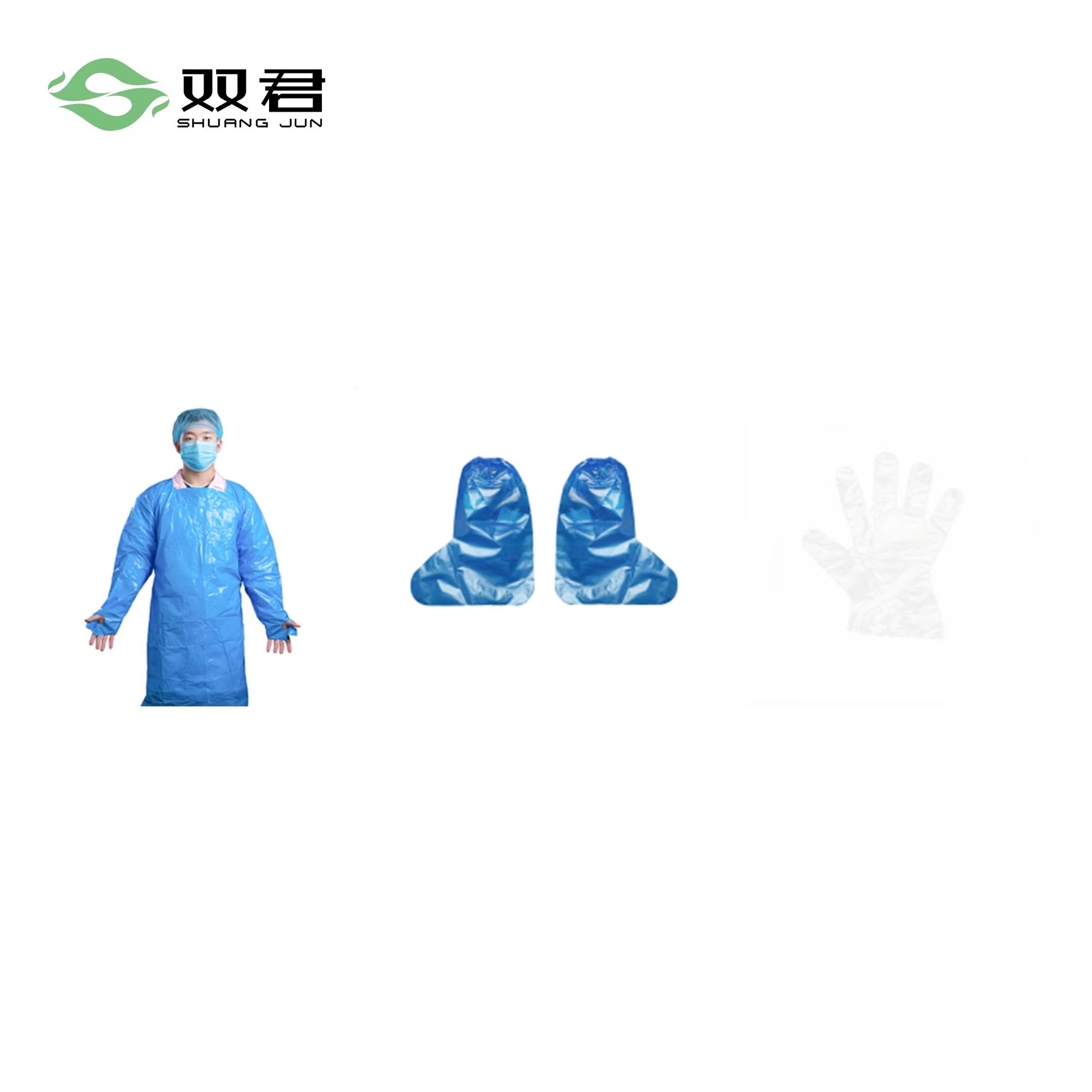 Medical isolation gown, medical glove, medical boot cover Featured Image