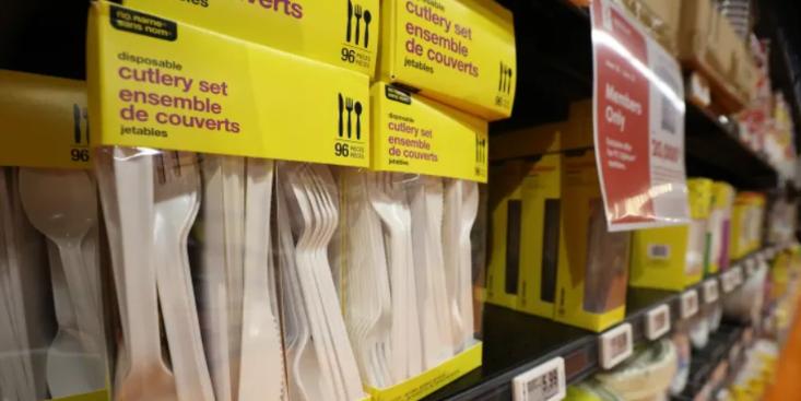 Canada is banning single-use plastics, including checkout bag, cutlery, flexible straw, foodservice ware, ring carrier, stir stick, straw