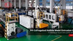 200-600kg/H 1200-2800mm PP Hollow Corrugated Sheet Production Machine Line