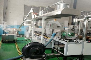 SHMS92  450-500 kgs/h PP PE WPC granule making machine WPC granulator