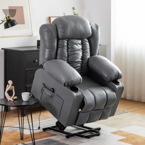 เก้าอี้ปรับเอนไฟฟ้าขนาดใหญ่สำหรับผู้สูงอายุพร้อมระบบนวดและระบบทำความร้อน-2