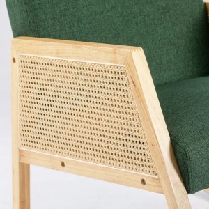 Karrige me theks lëkundëse me pëlhurë në stil modern të lartë të shpinës-2