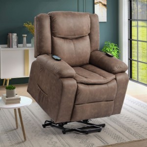 Модерно обзавеждане за дома, кожено L-образно функционално кресло, кресло, секционен ъглов кожен диван