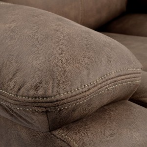 Šiuolaikiniai namų baldai Odinė L formos funkcinė sofos komplektas Atlošas Sekcijinė kampinė odinė sofa