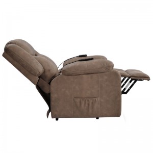 Modern lakásbútor Bőr L alakú Funkciós ülőgarnitúra Fekvőszék Szekcionált sarokbőr kanapé