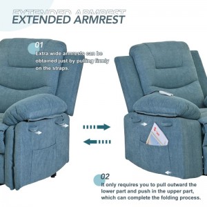 Modernong Simple at Kumportableng Single-Seat Unfolding Function Sofa Bed