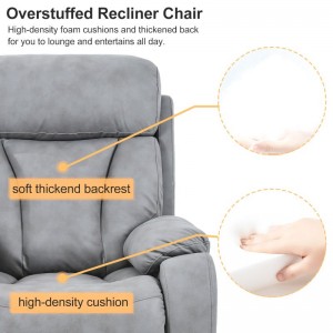 Levseĝo Recliner for Elderly Power Remote Control Recliner Sofa