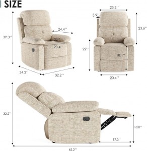 Lytse Recliner Sofa foar Living Room-3