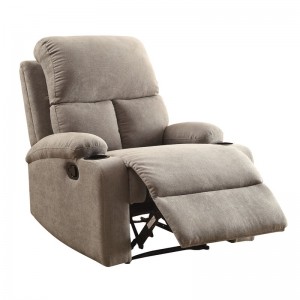 37 Zoll breiter manueller Standard-Liegestuhl aus Samt
