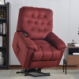 I-Power Lift Chair Soft Velvet Upholstery Recliner