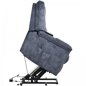 Power Lift Chair Soft Velvet Polstring hvilestol