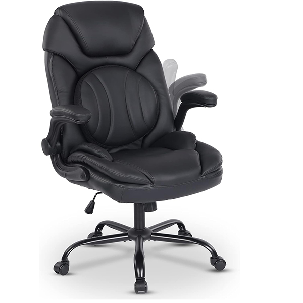Executive Office Chairs with Round Lumbar Support black