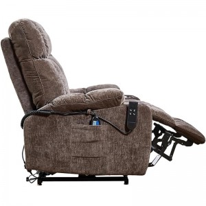 Canapea reclinabilă mare cu masaj încălzită pentru bătrâni