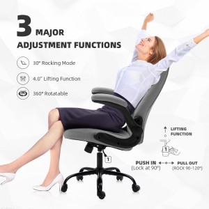 Καρέκλα γραφείου Executive Desk Chair Μοντέρνες καρέκλες υπολογιστή τέφρα