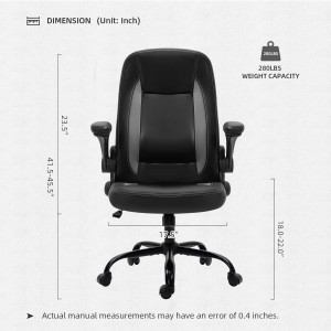 Cadeira de oficina Cadeira de escritorio executiva Cadeiras de ordenador modernas negras