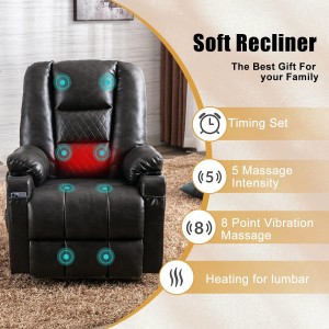Power Lift Recliner Chair Comfy Sleeper Chair Sofa សម្រាប់មនុស្សចាស់