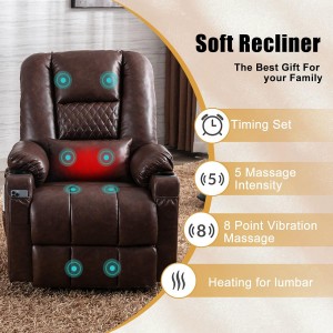 Power Lift Recliner Chair Comfy Sleeper Chair Sofa for Elderly