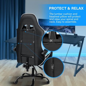 Cheap Adjustable Swivel Gaming Task Chair Computer Room white
