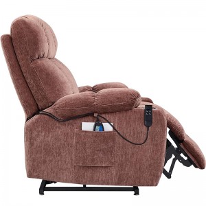 Canapea reclinabilă mare cu masaj încălzită pentru bătrâni