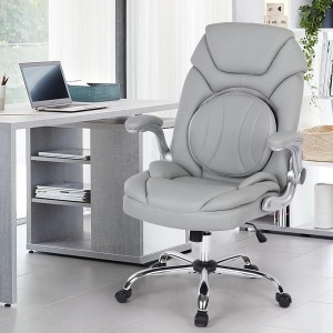 Executive Office Chairs with Round Lumbar Support ash