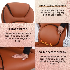 Executive Office Chairs with the round Lumbar Support palm