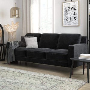 Modern velvet sofa 3 Seater Loveseat