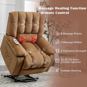 Massage elektrik pouvwa leve chèz recliner