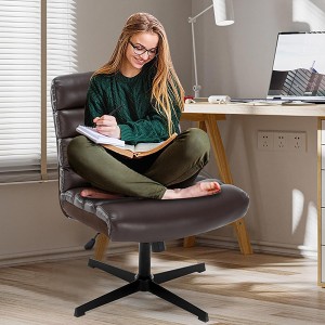Armless Desk Chair No Wheels palm