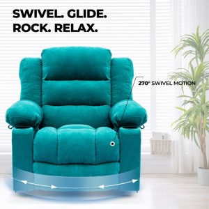 Swivel Roker Reclining Living Room Sofa Chair-4