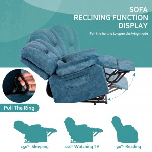 Sofá reclinable 9013-verde