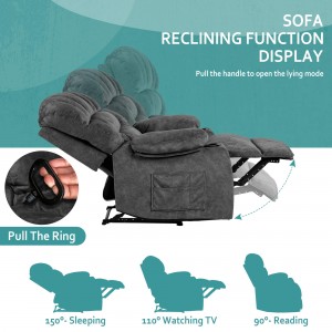 I-Recliner Sofa 9014-grey